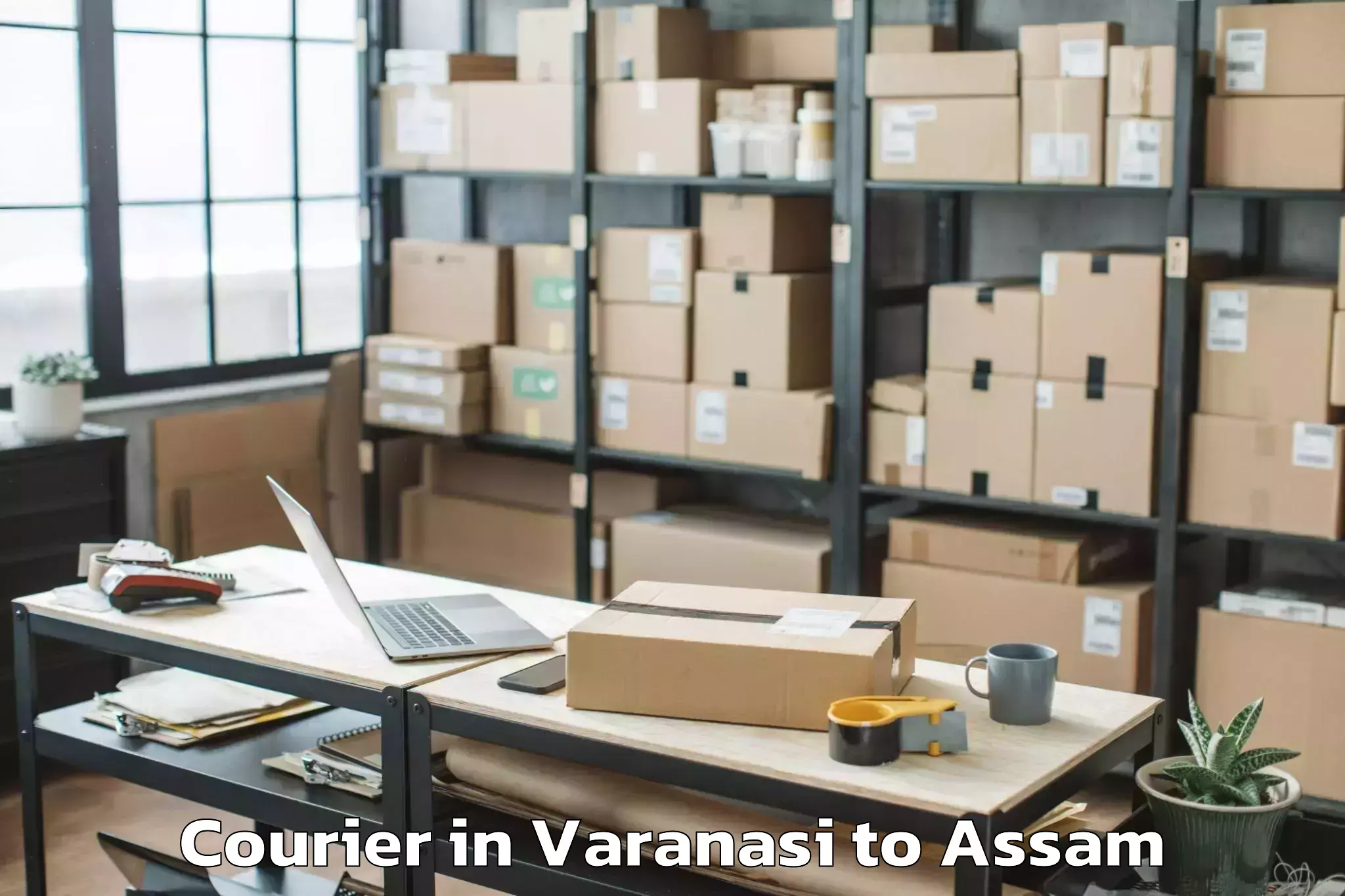 Book Varanasi to Sarupeta Courier Online